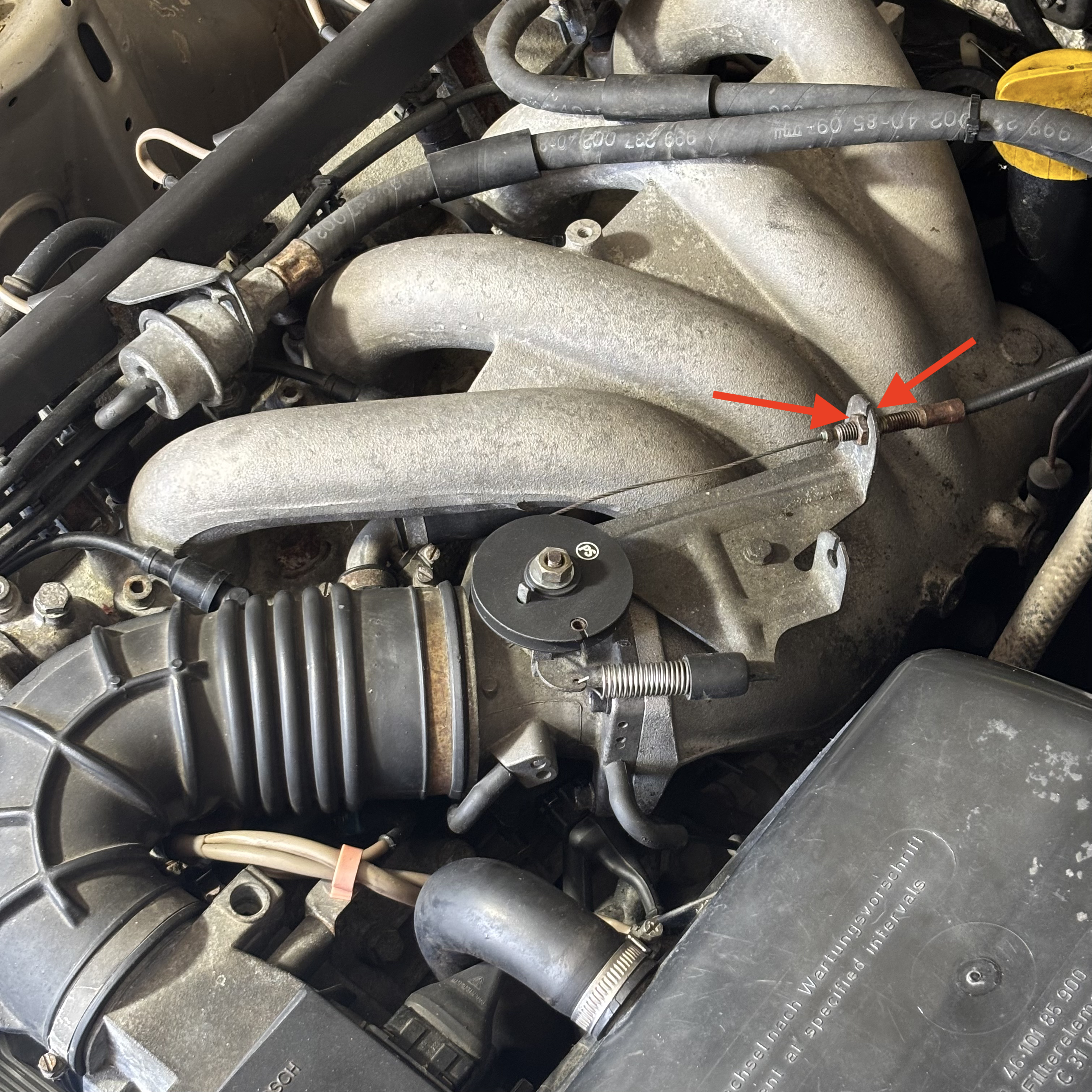 Regulação do tensor do cabo (944 tardio)